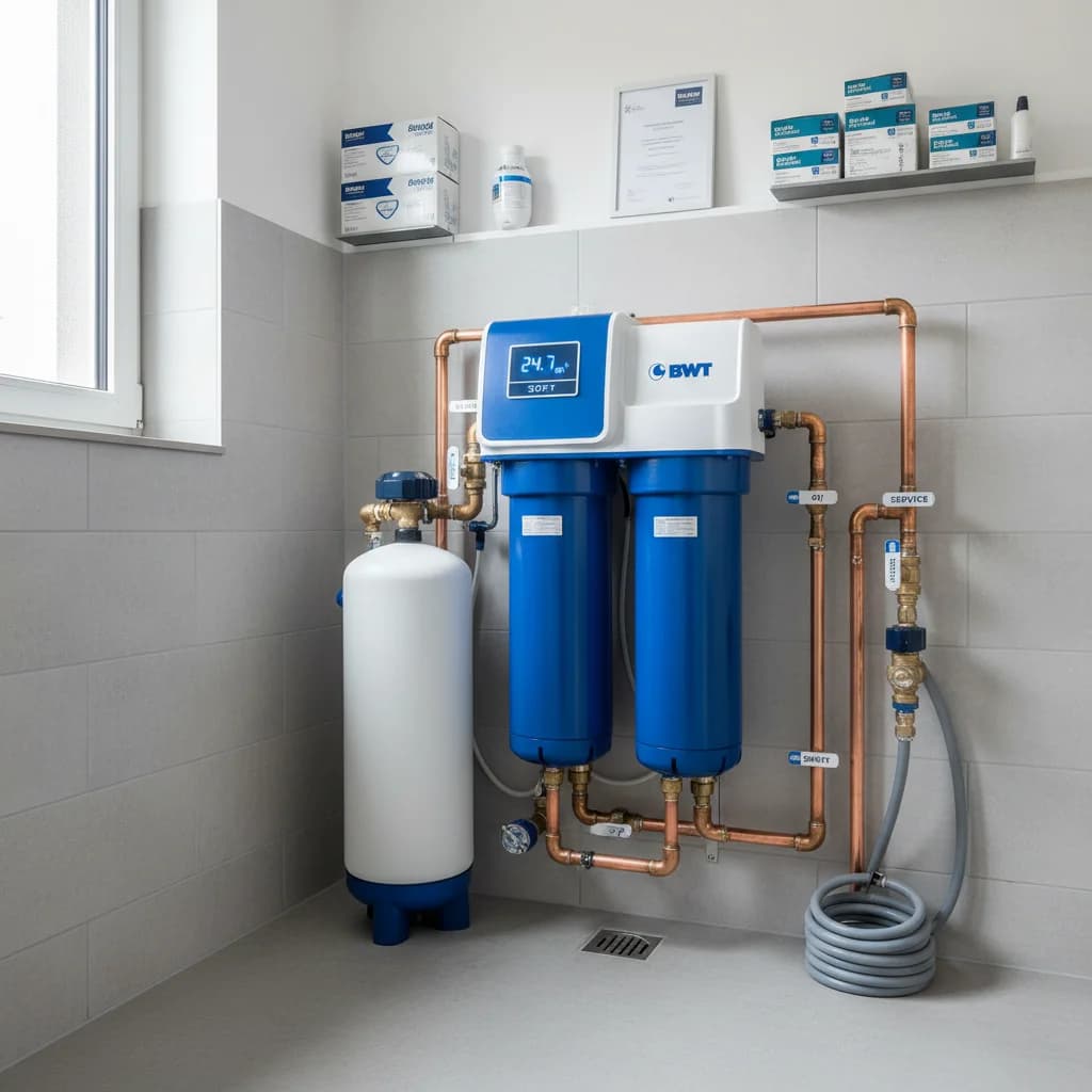 Installation adoucisseur d'eau